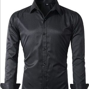 Beninos Mens Long Sleeve Slim Fit Dress Shirts